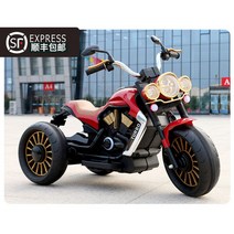 유아 전동 오토바이 미니 스쿠터 푸쉬카 붕붕카 범퍼카 어린이 생일 선물 유럽, 전기 구동, 레드 3륜 (고급)
