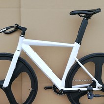 픽시프레임 픽시 자전거 프레임 로드 Fixie-자전거 프레임 52cm 고정 기어 자전거 세트 트랙 단일 속도 알, 01 White_02 56cm