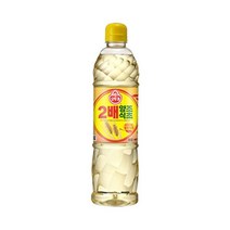 오뚜기 시큼한 신맛 풍미 2배 양조식초 발효 900ml 초간장 나물무침 가정식 자취음식, 20개