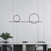 LED 도스링 펜던트 조명 40W 블랙/화이트, 화이트