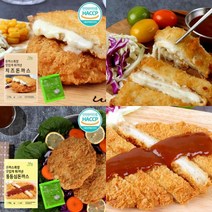 국산돼지 통등심 치즈 통새우 돈까스 육쪽마늘 떡갈비 5팩+5팩, 치즈돈까스5팩 and 통등심돈까스5팩