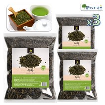 국산 녹차 녹차잎 차 말린 원물 효능 대용량 400g, 3팩