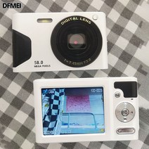 DFMEI ccd 빈티지 디지털카메라 미니 휴대용 고화질 카드기, 코스 2, 업그레이드 화이트-20종 빈티지 필터 조절