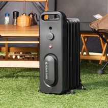 [신규출시-50주년 에디션]흥신 캠핑 라디에이터 간절기 캠핑난로 난방 오르씨, 검정(All Black)-가방제외