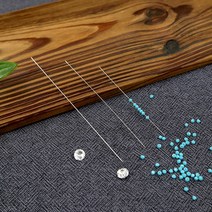 마미쏘잉/ 아주 긴 비즈바늘 30개-8cm 10cm 12cm/ 롱 스트레이트/ 얇은 비드 작은구슬용, 30개