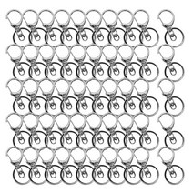 [동대문153] 열쇠고리 8자 키링 가방 부자재 스프링 (20개/50개/100개), 20개, 실버