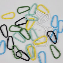 부자재 키링 컬러 6COLOR 카라비너, 그린