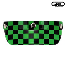 덱스톤 500TX 선바이져 체크 데칼 스티커 (17 체크 블랙 그린), 1개