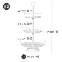 돌잡이 웨딩 결혼식 케이터링 촬영용 소품 케이크 디저트 장식 화이트, 흰색/3단