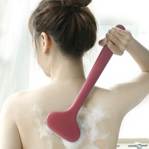 미니플 에이블 듀오 실리콘 등 바디 등때밀이 솔 샤워 목욕 브러쉬, 블루