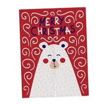 부엌 침실 욕실을 위한 크리스마스 출입구 커튼 긴 태피스트리, 설명, 곰 레드 S