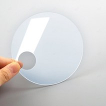 믹싱 투명 파레트 메이크업 팔레트 파운데이션 믹싱용 시연 도구 휴대용 미용 소품 미니 원형 아크릴 실기재료 심플 네일아트 매니큐어 화장품 멀티 색조 쿨톤 웜톤 아이섀도우 10cm, 1개