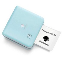 포토프리터 Phomemo M02 PRO 300DPI 미니 서멀 프린터 모바일 프린터 휴대용 포토 프린터 메모 프린터 감열 프린터 Bluetooth 접속 사진·메모·수첩·영수증·라벨 학생용 재택 근무 자택 학습 다국어 대응 APP 일본어 취급 설명서 그린, 녹색