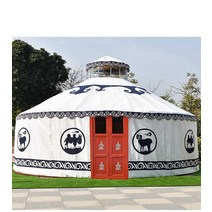 대형 몽골 텐트 게르 캠핑장 글램핑 유르트 하우스, 4m(방풍 방수 및 보온)-10명수용색상기재
