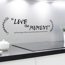 러브더모먼트 캘리그라피스티커 포인트그래픽스티커 벽지 인테리어 글자 명언 글귀 한글 데코 레터링 손글씨 문구, 샌디브라운