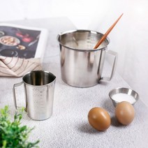 국산 스텐 계량컵 베이킹 라면물 이유식 비커, 250ml