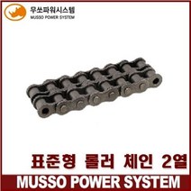 무쏘파워시스템 - 2열 무쏘 표준형 롤러 로울러 체인(MS / MSC / RS) / 1박스=10FT(3.048M), 160번