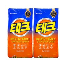 테크 클린화이트 진드기제거 분말세제 리필, 3kg, 2개