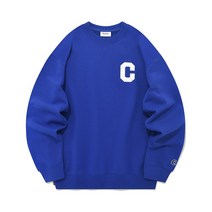커버낫 남성 맨투맨 C 로고 블루