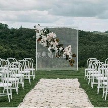 전시 가벽 웨딩 미술 가벽 소품 전시장 판매대 축제, 화이트 1.5m x1.5m