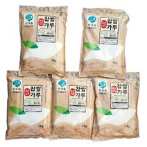 산과들 국내산 100% 건식 찹쌀가루 (선택), 1kg, 5개