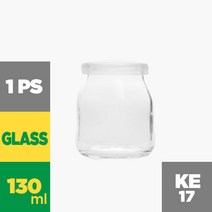 KE17 130ml 낱개 푸딩 우유 크림 유리병