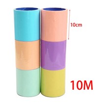 박스테이프 다용도테잎 박스테이프제작 종이테이프 실리콘테이프 보호테이프 투명박스테이프 테이프끈끈이제거 마스킹테이프 테이프풍선 끈적 볼 테이프 스트레스 완화 재미 있는 장식 컬러 어린, [02] 6Rolls 10cm