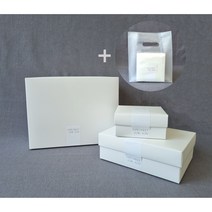 선물 상자+기프트팩 세트 (화이트 심플), 3개
