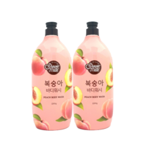 트윈스몰 [바디워시] 애경 샤워메이트 복숭아1200g 대용량 바디클렌져 자연의 신선함을 담은 바디워시, 2개