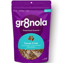 gr8nola CACAO CRISP - Healthy Low Sugar Vegan Granola Cereal - Made with Superfoods Cacao Coconut, 1