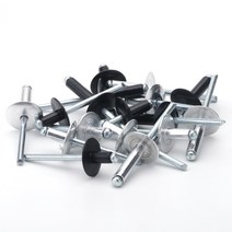 20-40pcs 알루미늄 대형 플랜지 팝 오픈 중공 블라인드 리벳 캡 리프 볼트 스포이드 셀프 플러그 장식 풀, 06 16mm_06 20Pcs (M5 Black)