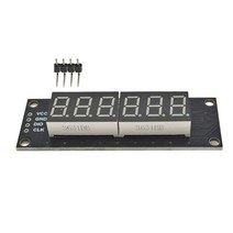아두이노키트 프로그래밍 전자 아두이노 모듈 부품 7 세그먼트 led 디지털 튜브 디스플레이 제어 모듈 tm1637 arduino 5v 마이크로 컨트롤러 직렬 드라이버 용 인치, 베이지