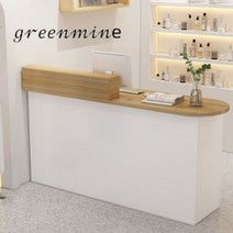 그린마인 카운터테이블 안내데스크 인포데스크 계산대 접수대, 화이트+오크