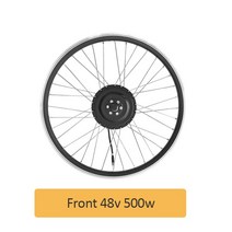 36v 브러시리스 모터 500w 허브 휠 48v 전기 자전거 LCD3 디스플레이, front-48v500w+28in 700C