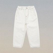 엠엘비 키즈 베이직 배기 데님 팬츠 뉴욕양키스 크림 7ADP00321-50CRS