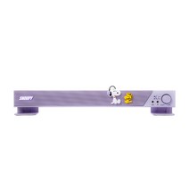 로이체 피너츠 스누피 2채널 LED 사운드바 USB 스피커 + 캐릭터 마그넷 2종, 바이올렛, PNTS-RSB-A-SN