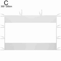 몽골텐트 자바라 천막 차광막 행사용 접이식 옥상캐노피 옥스포드 천 야외 휴대용 없이 탑 프레임 쉼터 방수 쉼터 방수 사이드 정원 그늘 32m 타프, 흰색 투명, 협력사
