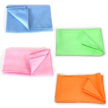 실버스핀 극세사 건식 스포츠타올 블루+라임+오렌지+핑크