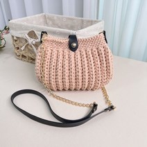도두리 diy 뜨개질 손뜨개 코바늘 가방만들기 패키지 키트 클램데일리백 동영상제공, 클램데일리백(아이보리)