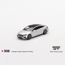 TSM MINI GT 1:64 벤츠 Benz EQS 580 4MATIC 합금 자동차 모델 다이캐스트, MGT00508-CH｜실버