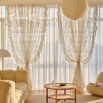 Frenchstyle 빛 럭셔리 레이스 커튼 여자 시리즈 레이스 베이 창 침실 다락방 식당 스크린 커튼 원사 커튼 패브릭