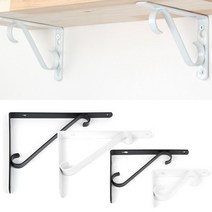 선반받침대 S자선반대2005 지지대(블랙 백색), 1.선반대2005 S자블랙(300x250mm)