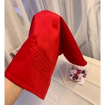 오리스타 카페린넨 레드 바 타올 바리스타 카페커피용품 행주티슈 키친 주방 면행주 레스토랑 테이블냅킨