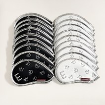 루이빌 크라운 아이언 커버 10SET, 빅크라운+블랙