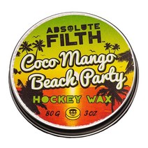 Absolute Filth - Pure 하키 왁스 최고의 그립 및 보호를 위한 프리미엄 스틱, Coco Mango Beach Party