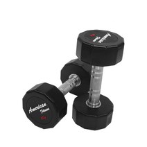 [동화스포츠] 아메리칸12각덤벨 3~50kg 헬스장덤벨 고무덤벨 낱개판매, 50kg 1개, 1개