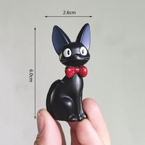 원목캣타워 귀여운 검은 고양이 미니어처 정원 홈 분재 장식 공예 마이크로 DIY 액세서리, [03] 1PC Cat D