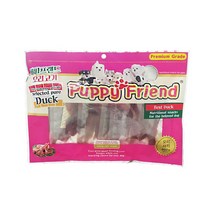 퍼피프랜드 강아지 간식 육포 져키 400g 오리져키 6개