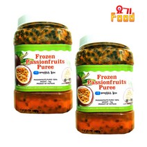 [요기푸드] 패션후르츠퓨레 1kg 1+1