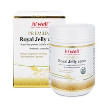 [공식판매점] 하이웰 로얄제리 로열젤리 로얄젤리 1500mg 300캡슐 1통, 5통, 300정